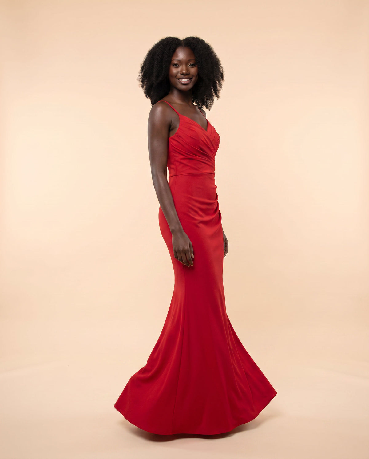 Robe Ajusté Rouge
