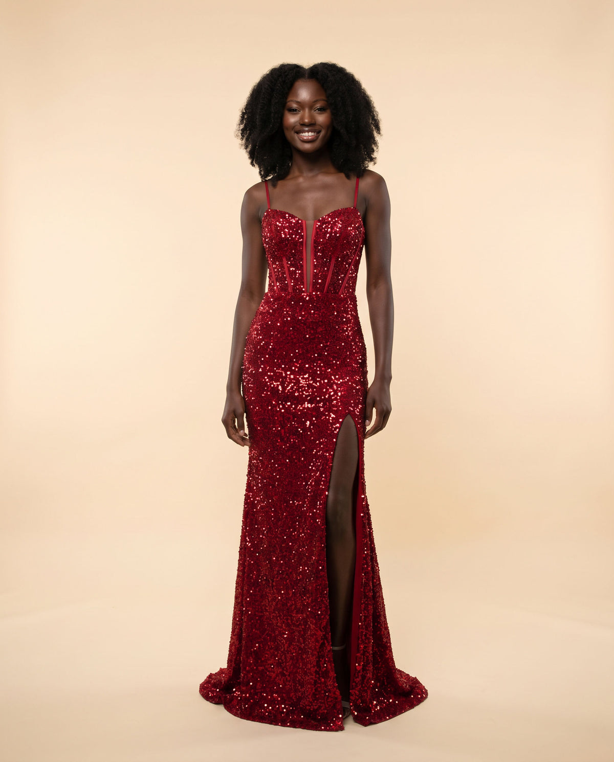 Robe Rouge Scintillante