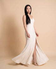 Robe Avec Fente Ivory