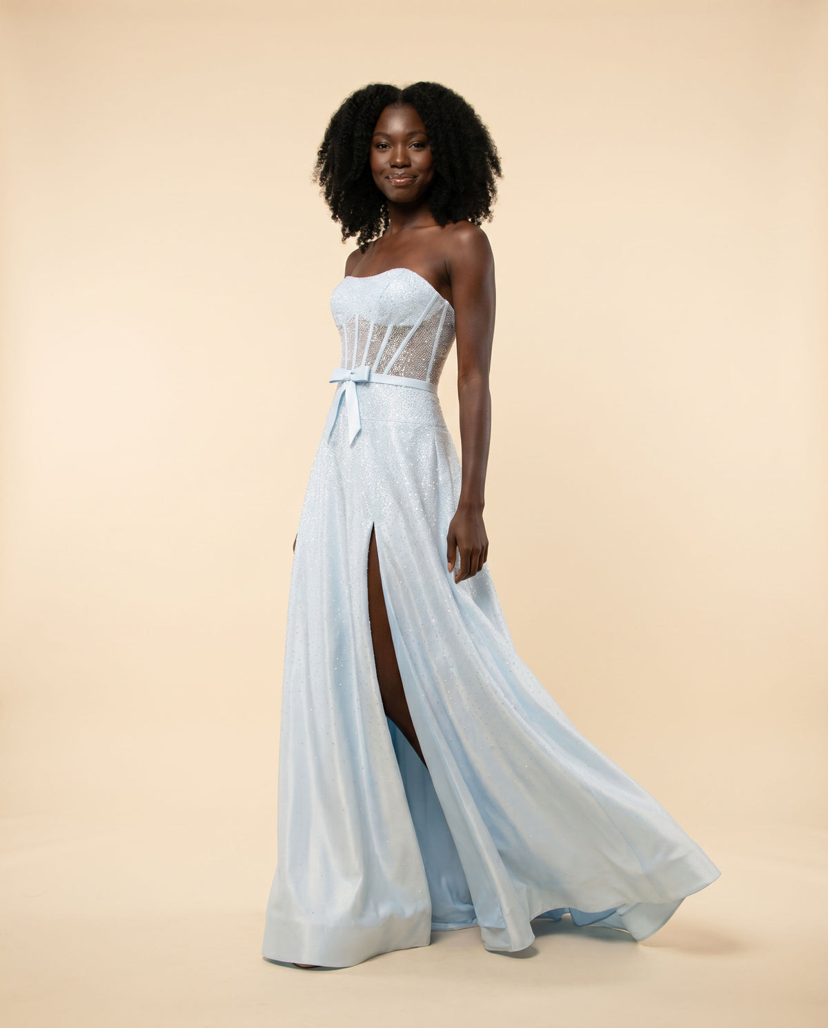 Robe Scintillante Bleu givré