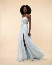 Robe Scintillante Bleu givré