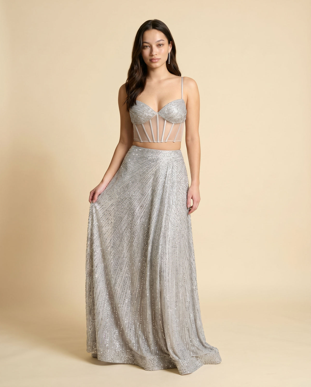 Robe Corset 2 Pieces Argent