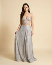 Robe Corset 2 Pieces Argent