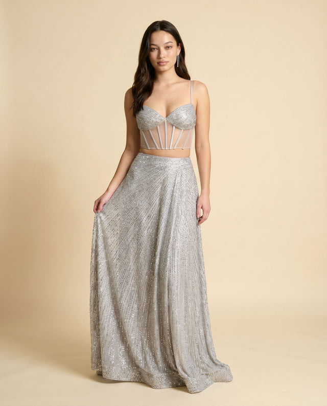 Robe Corset 2 Pieces Argent