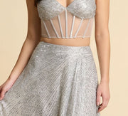 Robe Corset 2 Pieces Argent