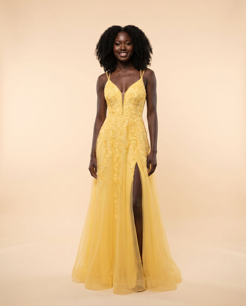 Ellie Wilde - Robe Jaune En Tulle