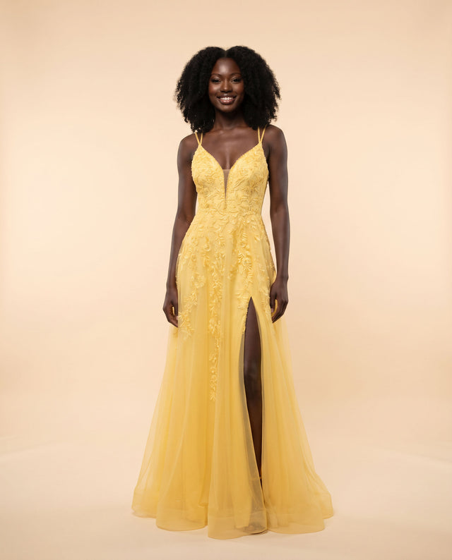 Robe Jaune En Tulle