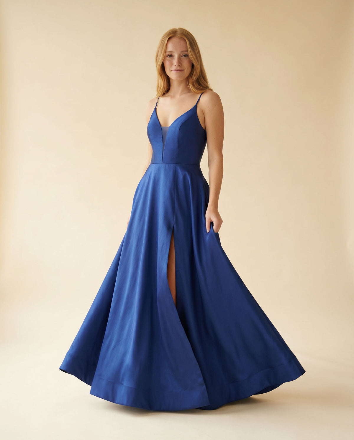 Robe Fluide Avec Fente Royal
