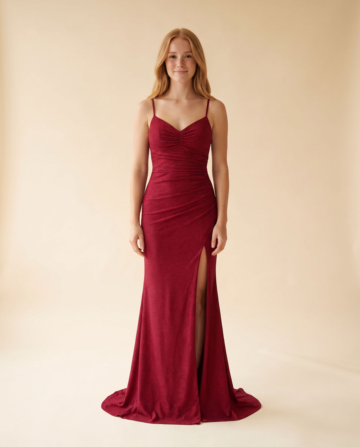 Robe Ajustée Simple Bourgogne