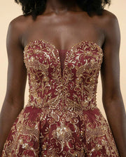 Robe Bustier Bourgogne