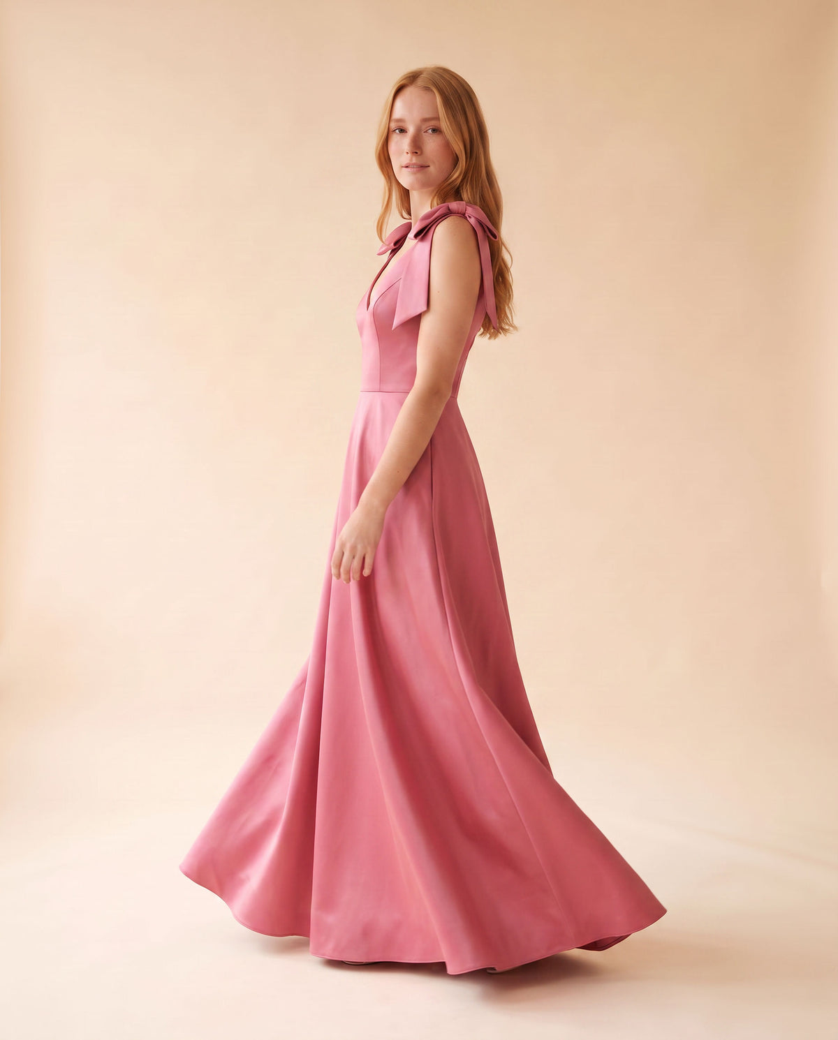 Robe À Boucles Scintillante Rose Flamboyant