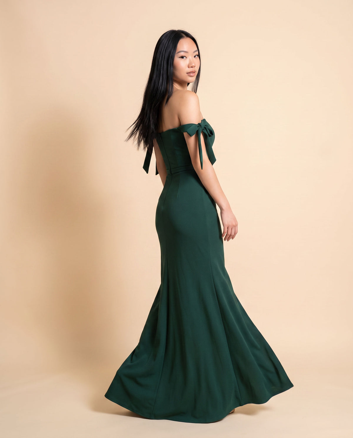 Robe Ajusté Verte Forest
