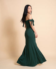 Robe Ajusté Verte Forest