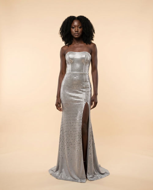 Sherri Hill - Robe Noire/Argent