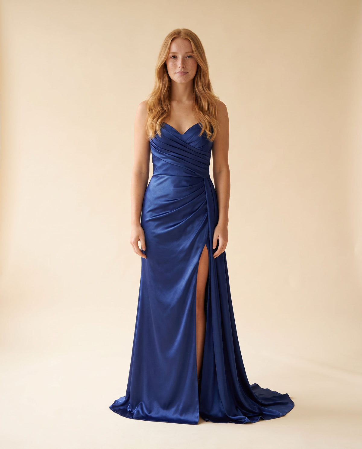 Robe Ajustée Bleu Ancien