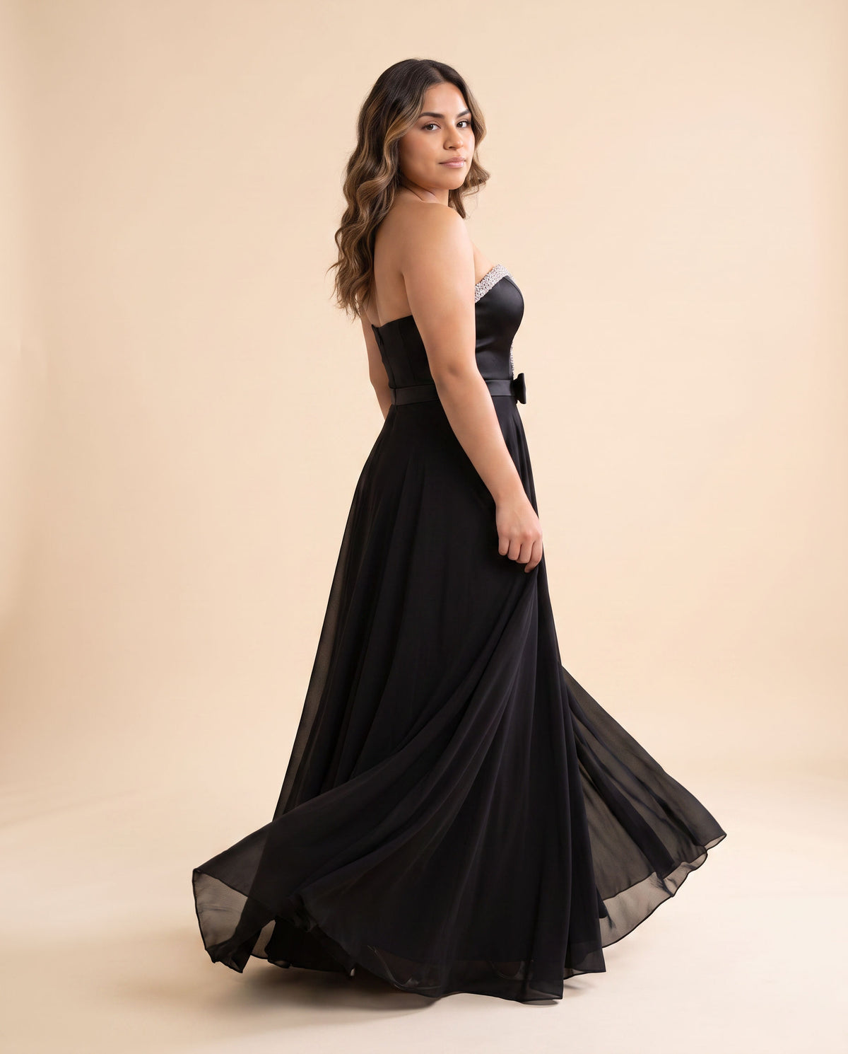 Robe Fluide A Boucle Noire