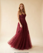 Robe Bustier En Cœur Bourgogne