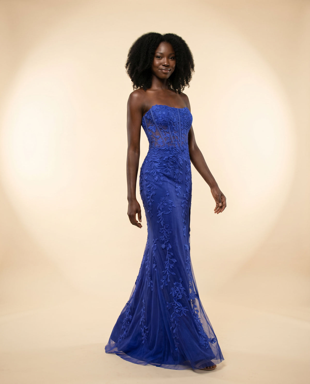 Robe Bustier Ajustée Royal