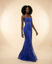 Robe Bustier Ajustée Royal