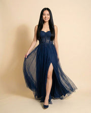 Robe Ajustée Marine