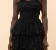 Robe à étages noire