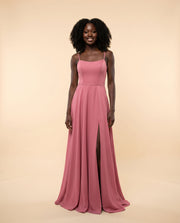 Robe En Satin Rose