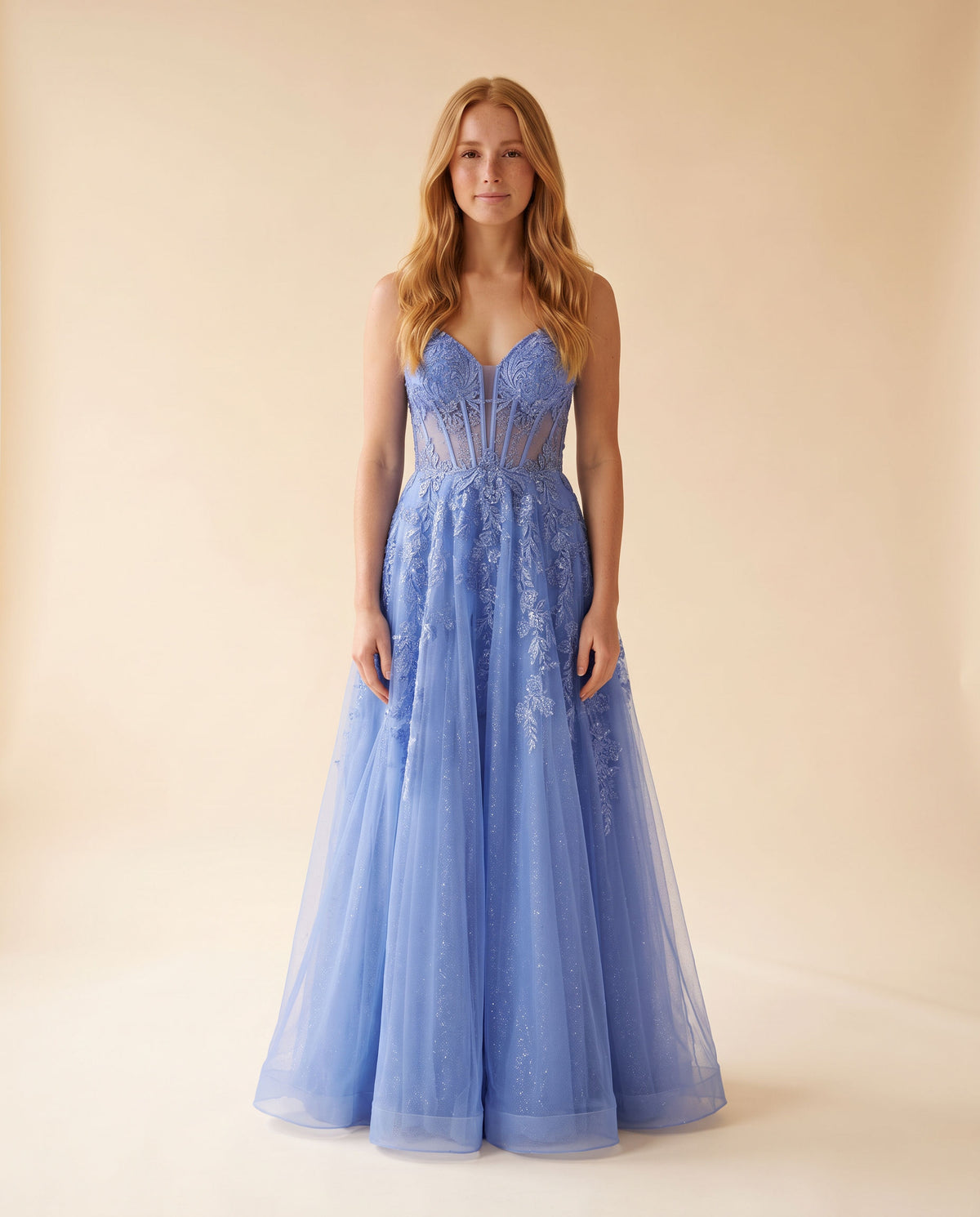 Robe En Tulle Bleu Clochette