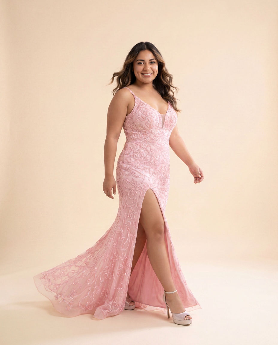 Robe à Paillettes Rose