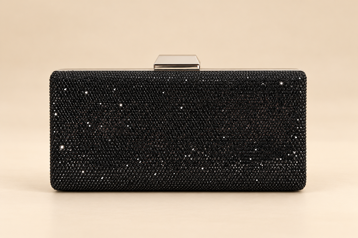Blossom Sac à Mains Brillants Noire