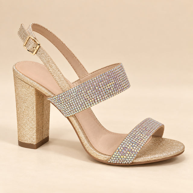Sandales Brillantes Celina-32 Nude/shimmer