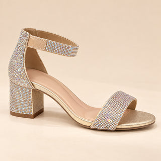 Sandales Nudes Brillantes JOHN