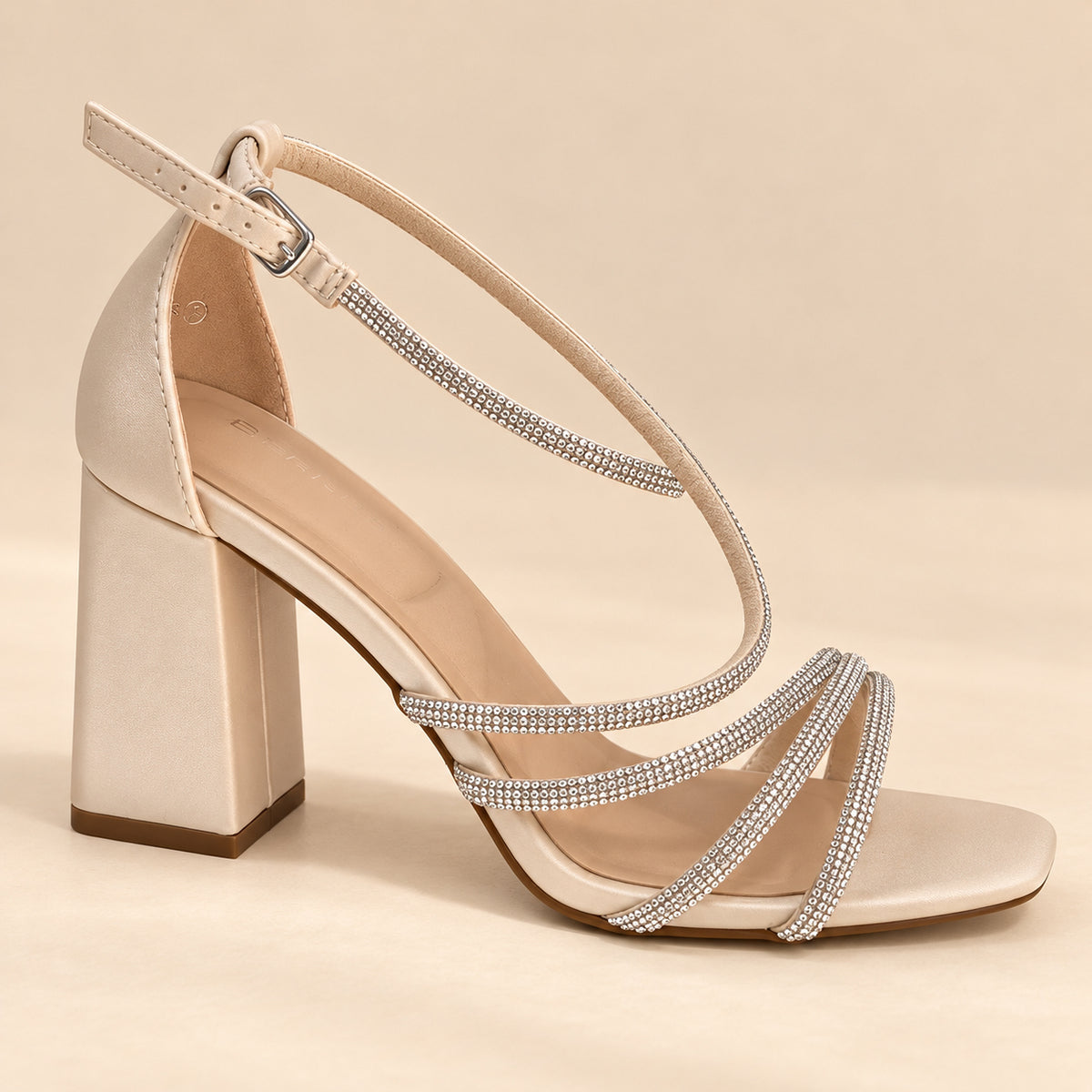 Berness Sandales Talons Hauts Beige Huda