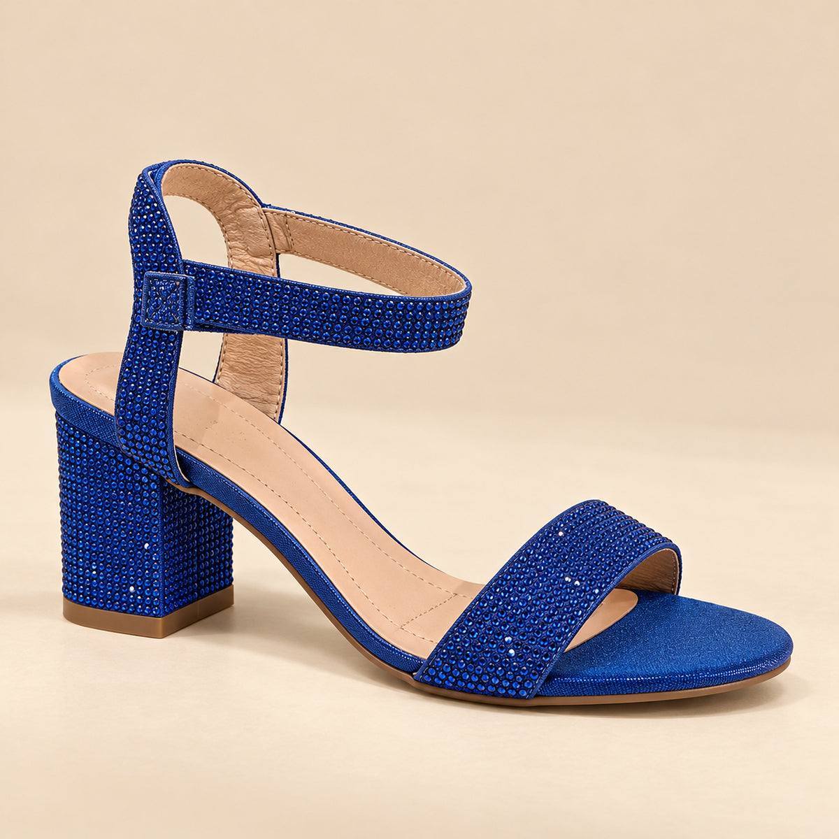 Blossom ANNA Sandales Bleues Brillantes