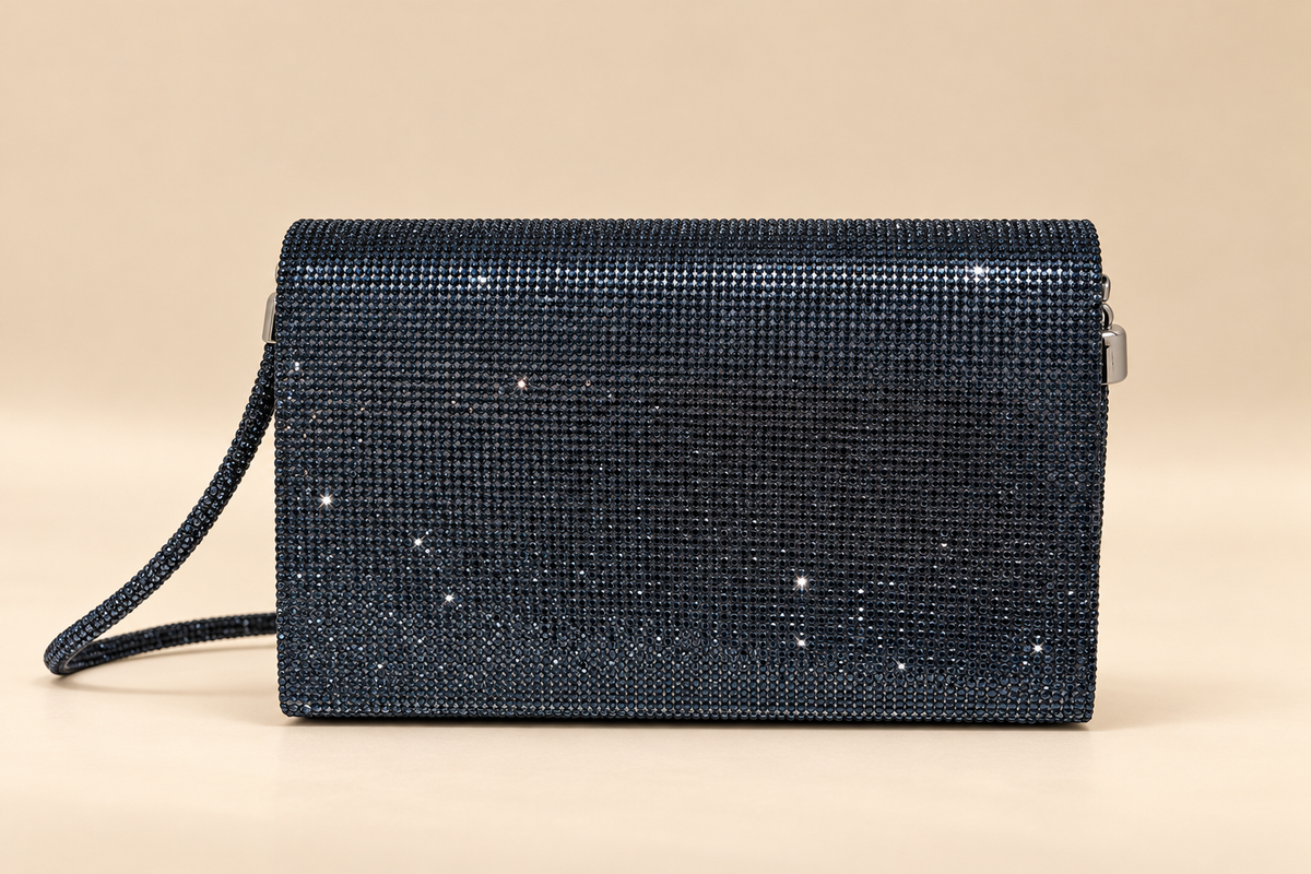 Blossom Sac à Main Brillant Marine