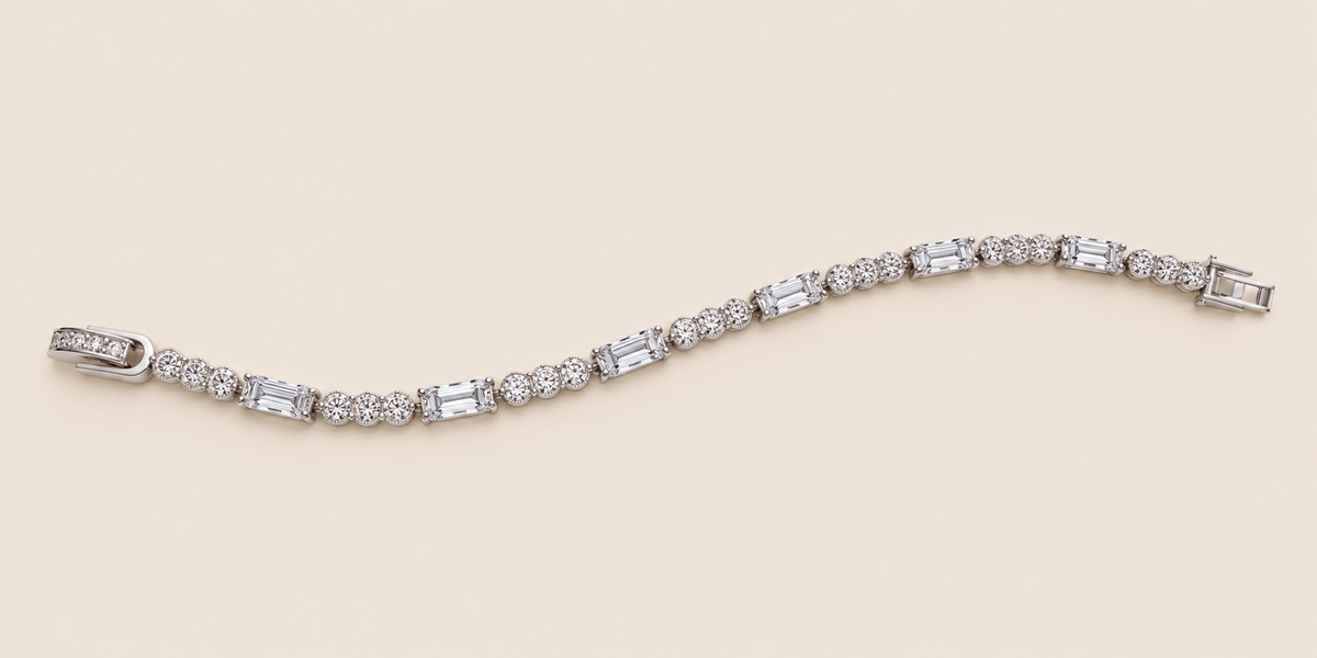 Bracelet 2702 argent rectangulaire