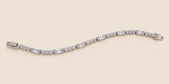 Bracelet 2702 argent rectangulaire