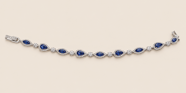 Bracelet 1828 Argent et bleu