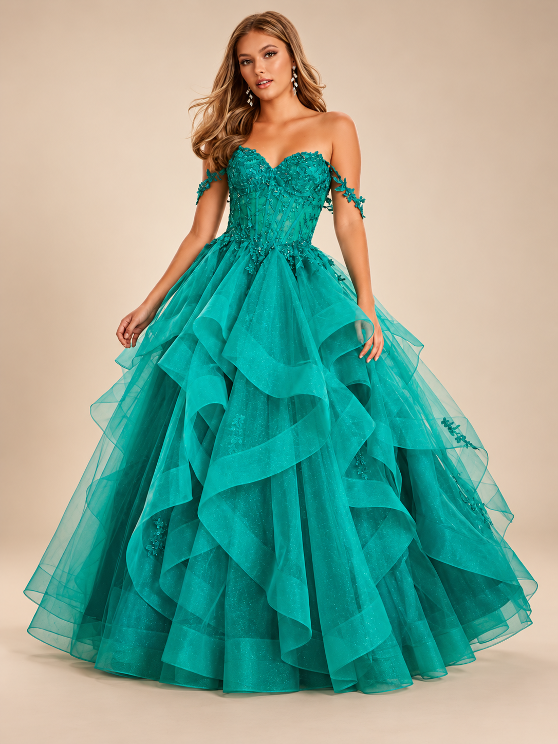 Robe Sarcelle Pâle