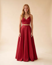 Robe Rouge Satinée