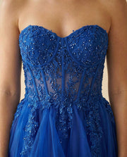 Bustier Gown Royal Blue