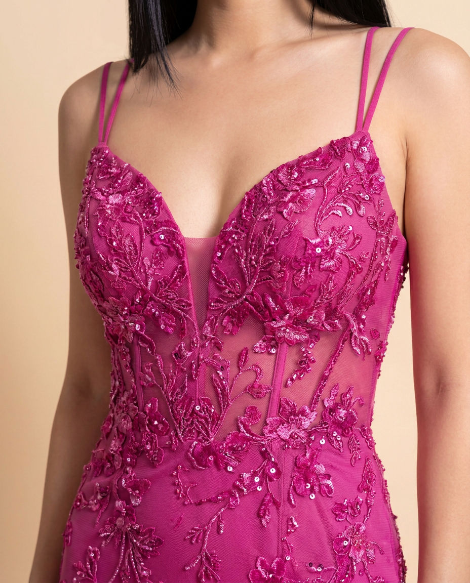 Robe Sirène Fuchsia