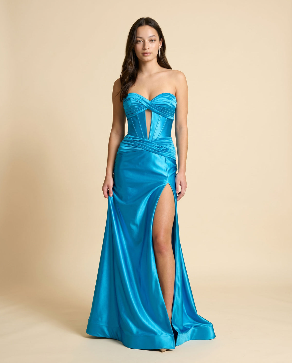 Robe Avec Corset Bustier Peacock