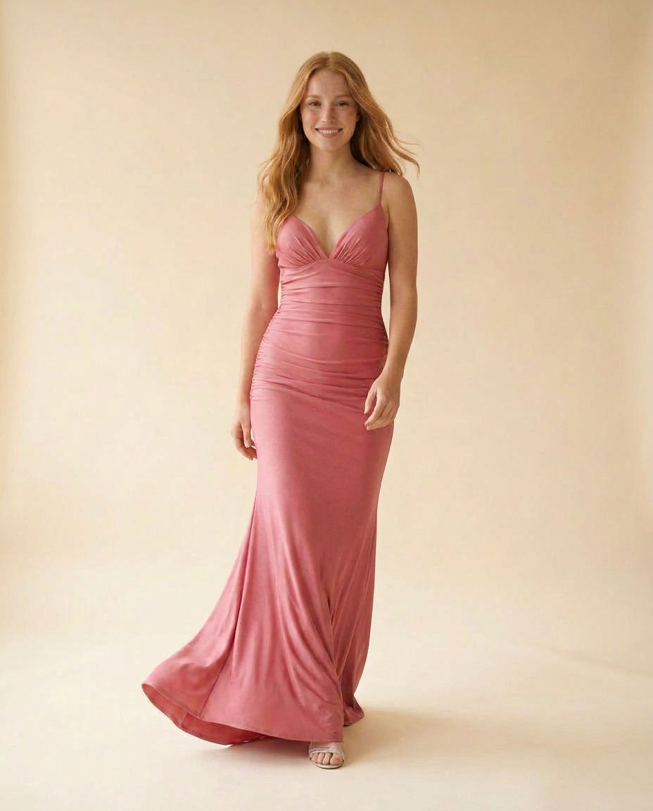 Robe Moulante Rose Flamboyant