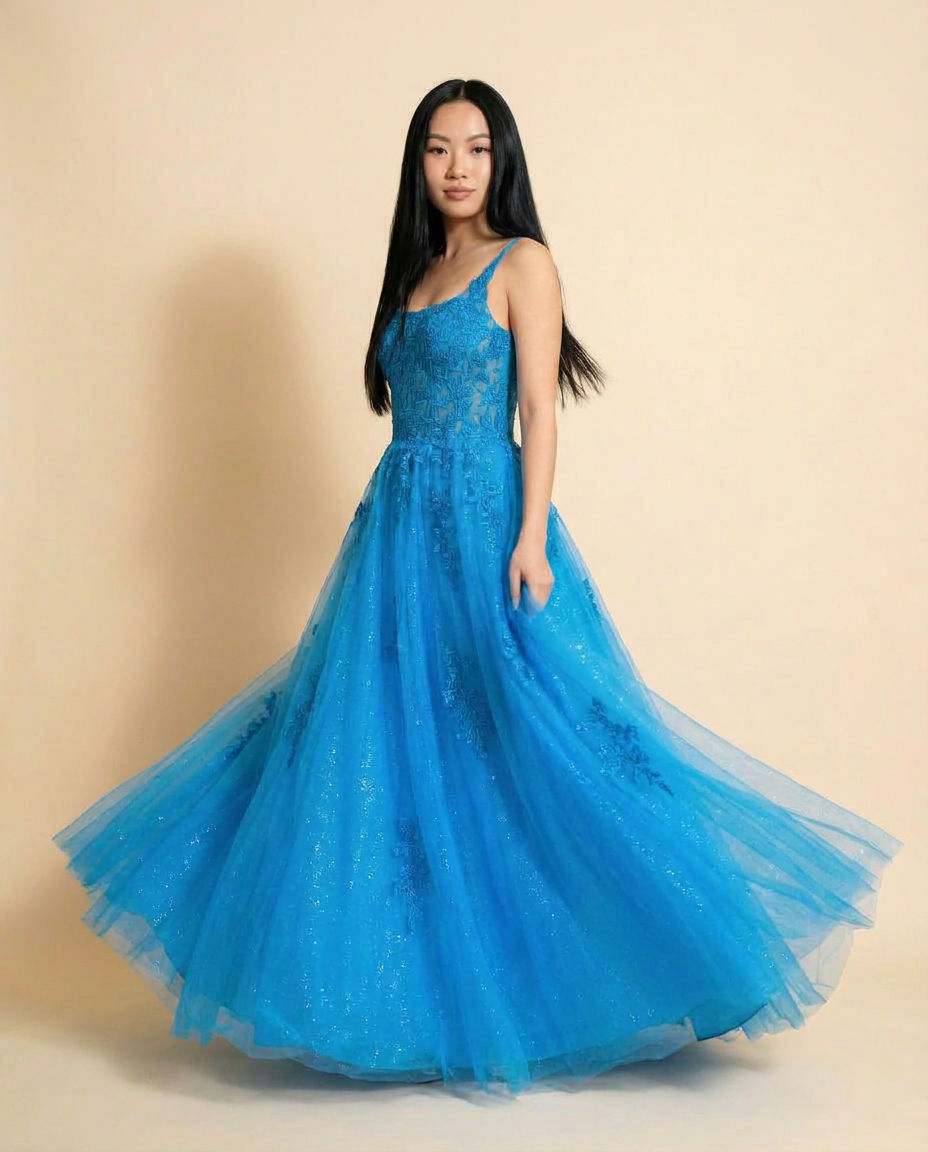 Robe Princesse Turquoise