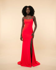 Robe Extensible Rouge Néon