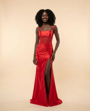 Robe Corset Ajusté Royal