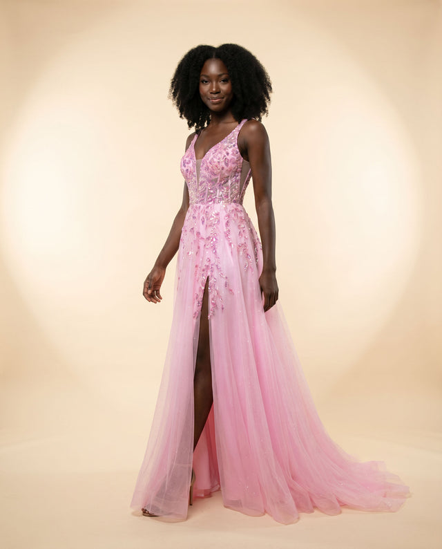 Robe En Tulle Rose