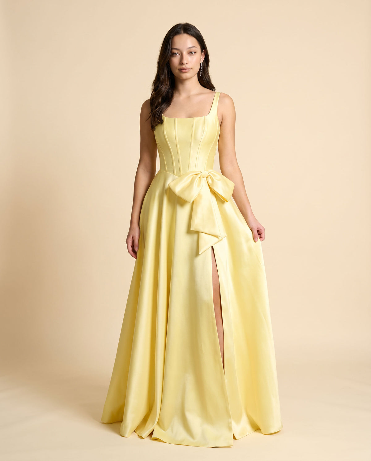 Robe princesse avec boucle Jaune