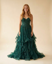 Robe à Étages Émeraude