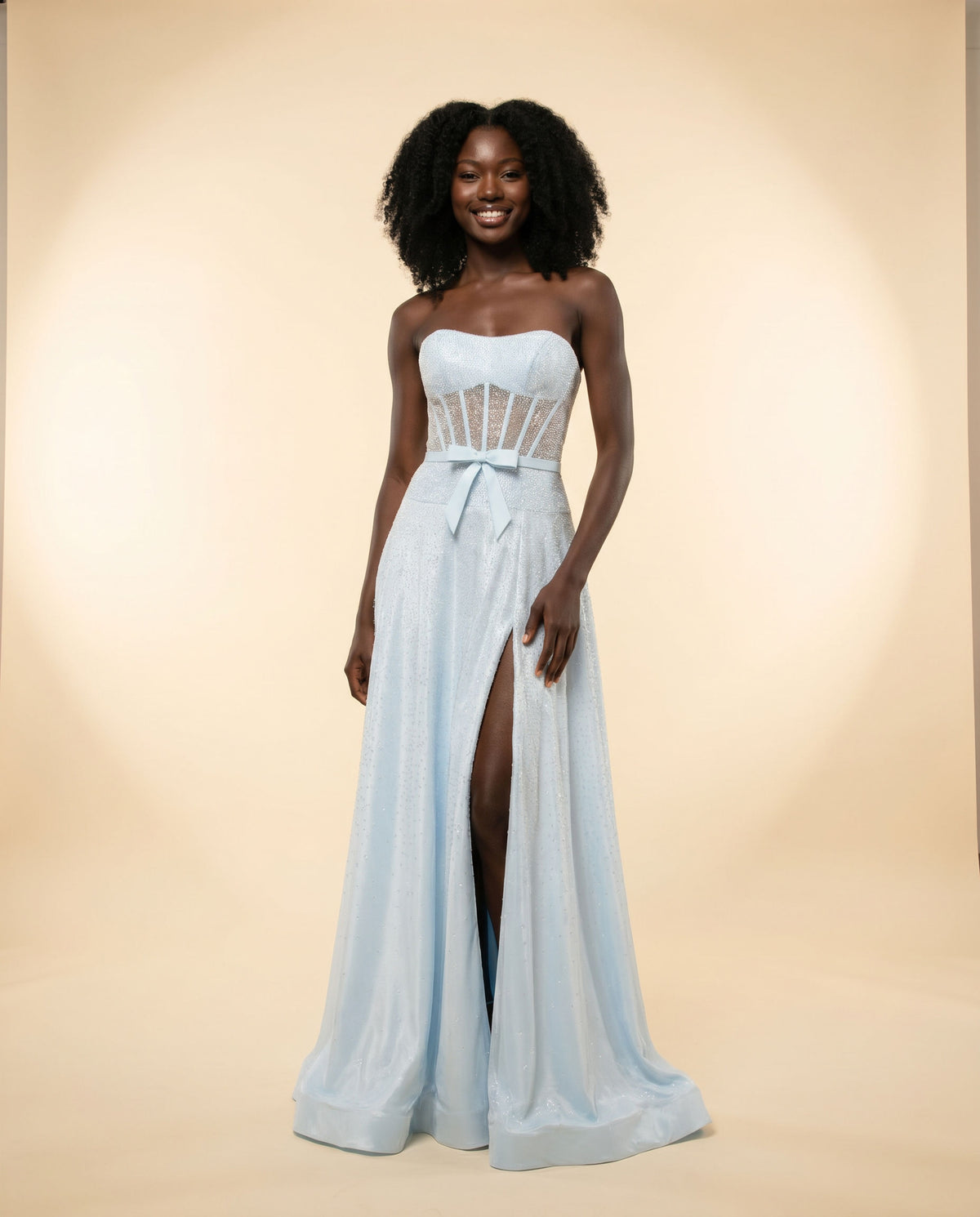 Robe Scintillante Bleu givré